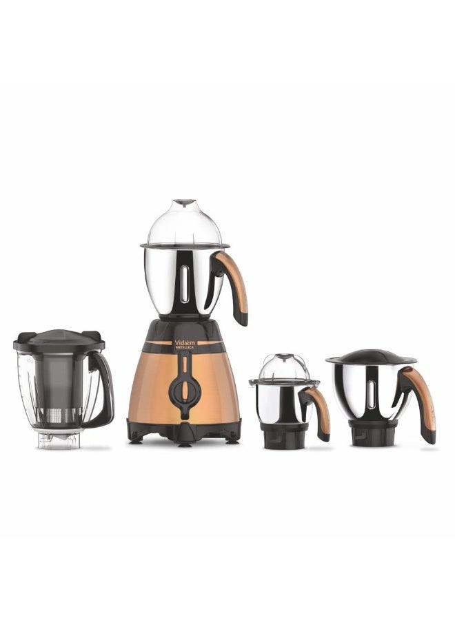 Vidiem 649 A Metallica Bronze|Mixer Grinder 1000 Watt with 3 Jars & 1 Juicer |4 Leakproof Jars withself-Lock for Wet & Dry Spices, Chutneys|5 Years Warranty - Image 1